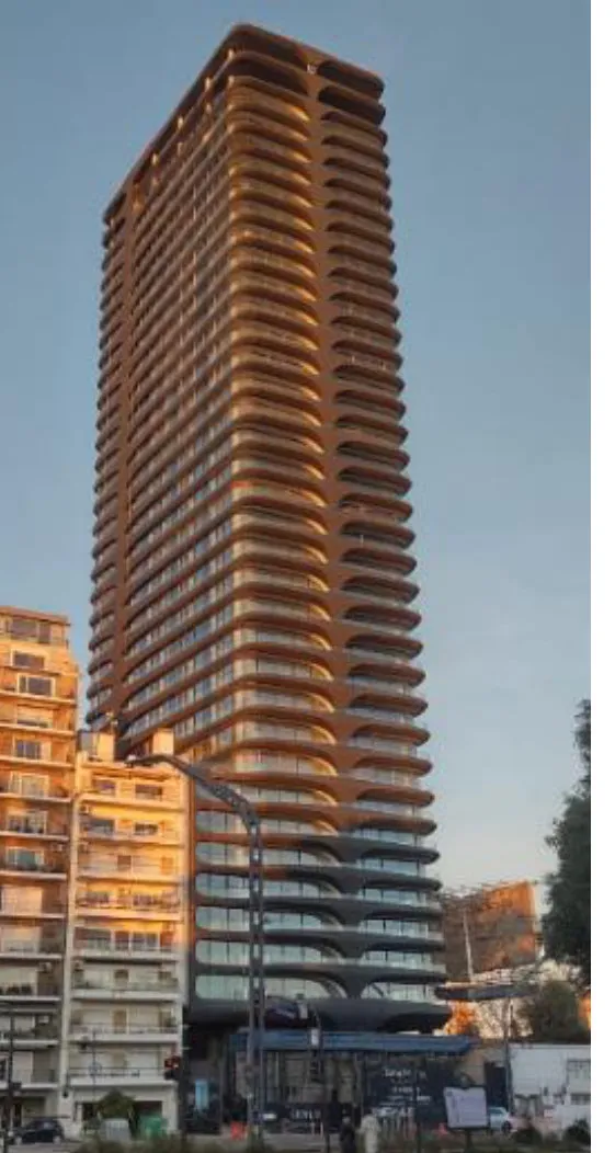 La torre L’Avenue Libertador, vista desde la avenida